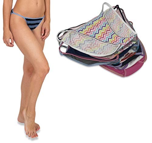 BEST BRAND BASICS Womens 100% Cotton String Bikini Brief Panty- 12 Pack