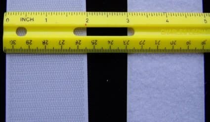 2" Wide Generic Velcro Hook & Loop 5yrd. Both Sides White