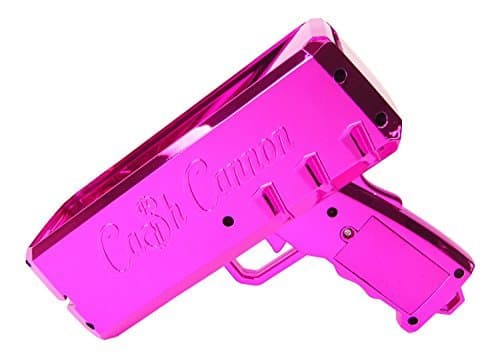 The Cash Cannon Money Gun - Chrome Pink