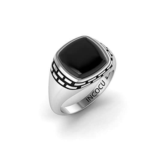 INCOCU Silver 925 Silver Ring for Men (RIME0002-BO)