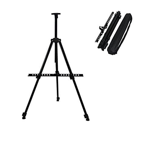 FFsign display easel painting drawing art tripod easel with carrying bag table top or floor standing height adjustable from 22''to 72''
