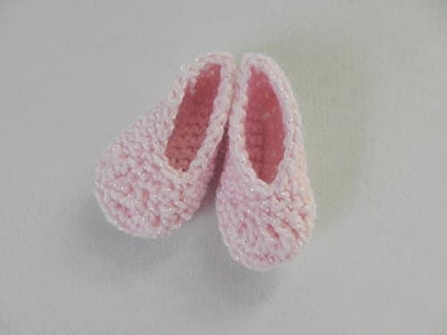 Sparkle Pink Doll Slippers fit American Girl, Disney Toddler Princess, Baby Alive, Journey Girls, Our Generation and other 18 inch dolls.