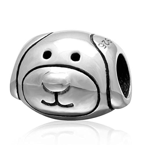 Devoted Dog Charm 925 Sterling Silver Lucky Animal Bead Love My Pet Charm forPandora Bracelet