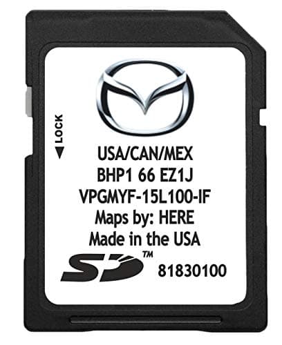 Latest 2019 Navigation SD Card 2019 2018 2017 Version BHP166EZ1J for Mazda 3 6 CX-3 CX-5 CX-9 GPS Chip Map with Anti Fog Car Rearview Mirror Film Pack of 2 and Key Anti-Lost