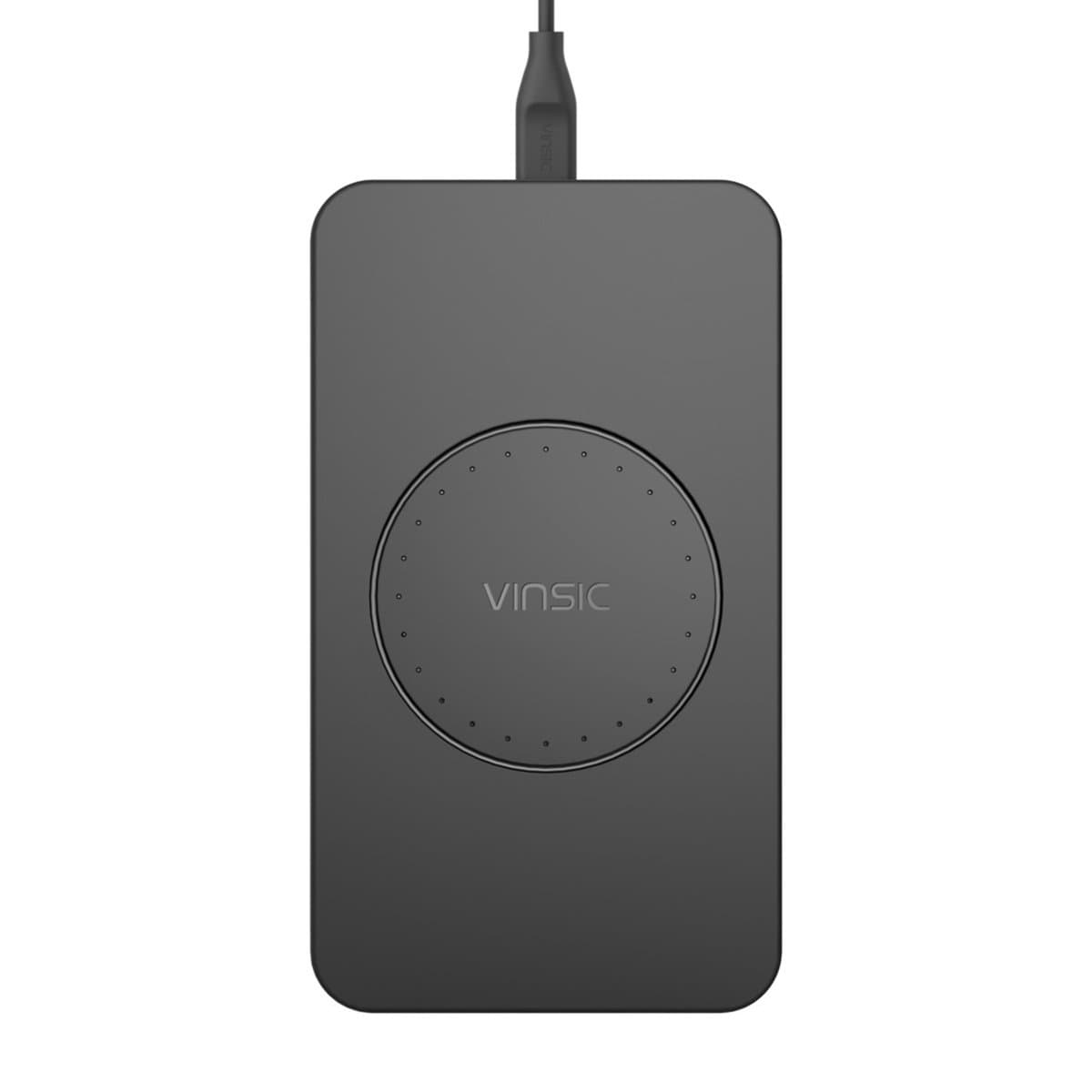 Vinsic Wireless Charger Pad for iPhone X/iPhone 8/iPhone 8 Plus, Galaxy S8/S8 Plus/S7/S7 Edge and Other All Qi-Enabled Devices