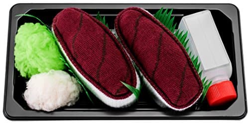 Rainbow Socks - Woman Man Sushi Socks Box Tuna - 1 Pair