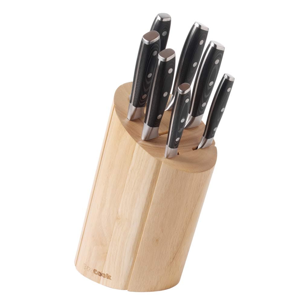 ProCook Professional X50 Knife Set 6 Piece with Wooden Block