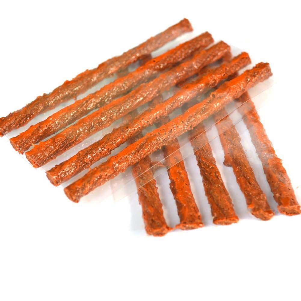 Meipro Tire Repair Strings Rubber Strips,Tire Repair Plugs Self Vulcanizing Tire Repair Tool Kit for Cars (100)