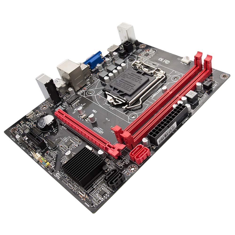 TOOGOO H81 Desktop Computer Motherboard Socket Lga 1150 Pins I3 I5 3470 4590 Cpu Super B85 Micro-Atx Uefi Bios