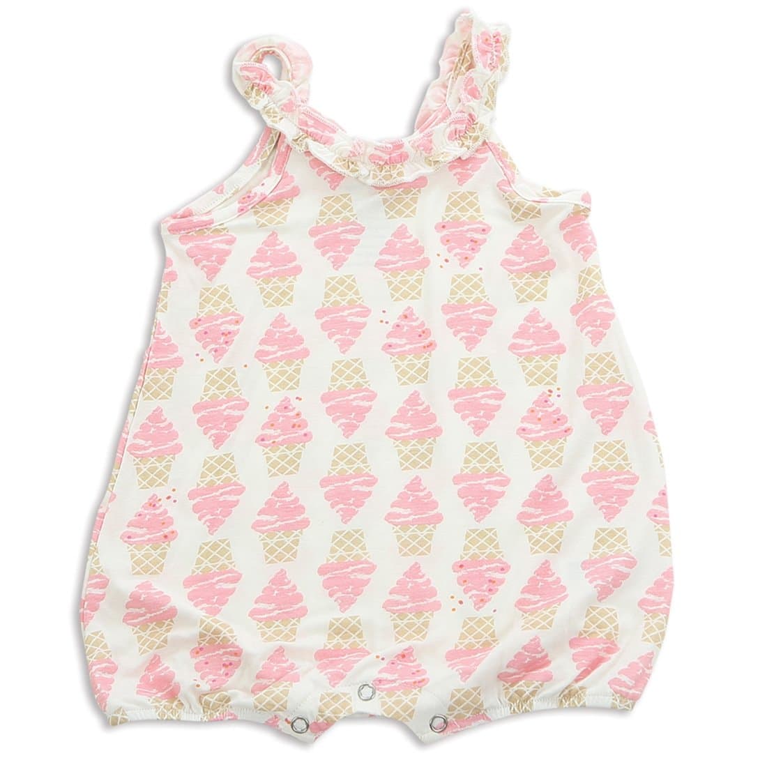 Silkberry Baby Bamboo Baby-Girls Ruffle Romper