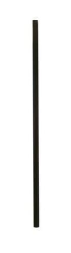 36-inch by 3/4-inch Aluminum Round Black Smooth Balusters - 5 Pack