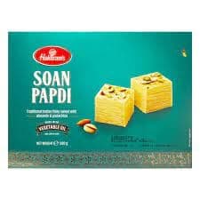 Haldiram's Soan Papdi - 250g | Indian Dessert | Traditional Sweet Treat | Perfect for Festive Occasions & Gifting | Delightful Texture