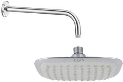 CERA Stainless Steel 380 mm Shower Arm with Overhead Shower (White, Chrome Finish)