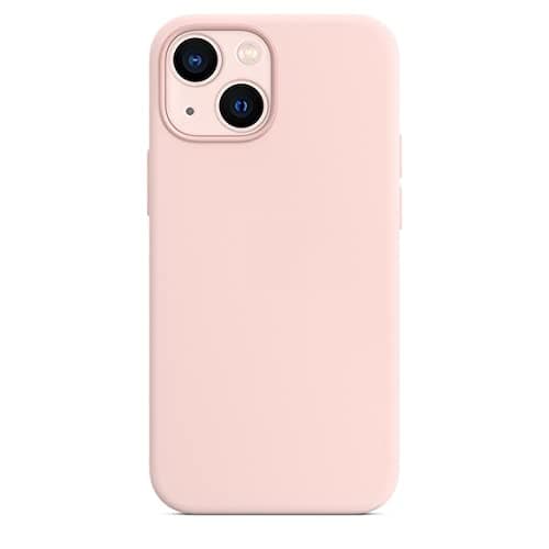 Grab N GOLeather Back Cover Case Compatible for iPhone 13 Pro Case 2021, 6.1 inches.. Slim Full Leather Supports Wireless Charging Scratch-Resistant (Leather - Pink)