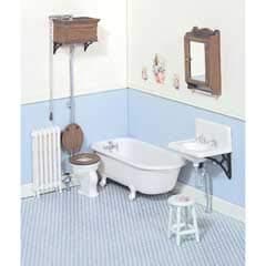 Dollhouse Miniature Victorian Bathroom Chrysnbon Kit