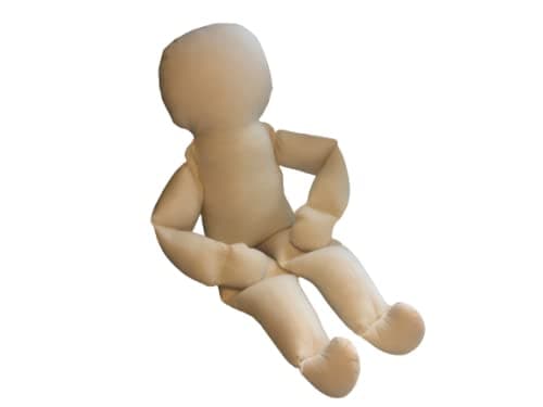 NDT Physical Therapy Baby Doll Body 20” Jointed Flexible Cloth Doll Infant-Muslin Katiesdolls