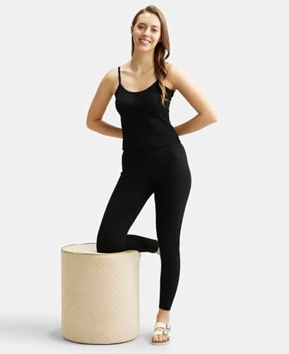 Jockey Women's Super Combed Cotton Rich Thermal Leggings with StayWarm Technology