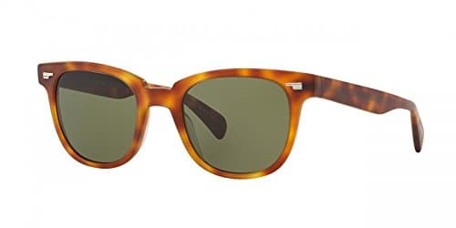 NEW Oliver Peoples 5301 Masek Sunglasses 1483/52 Light Brown Tortoise Green Lens
