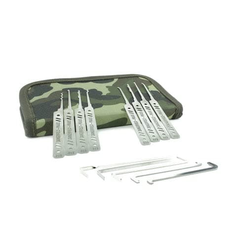 Dangerfield Praxis Lock Picking Kit - Professional Dual Thickness Stainless Steel Picks With 43 Page Guide eBook - Great Set for All Levels From Beginner to Expert
