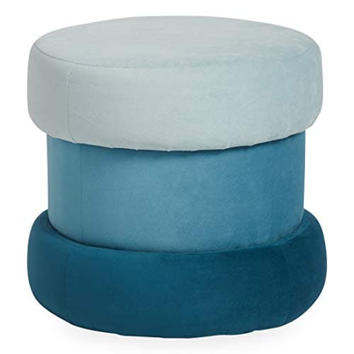 Now House by Jonathan Adler Chroma Upholstered Ottoman with Storage, Teal