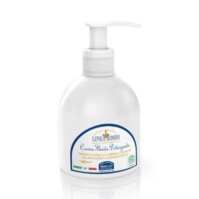 Helan Linea BimbiCreamy Fluid Cleanser with Calendula and Chamomile free of Parabens and Sulfates and Tested Free of Nickel