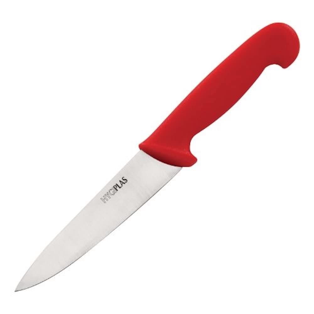 Chef Knife Red 15.5cm - Professional Colour Coded, Dishwasher Safe, Sharp Blade C887