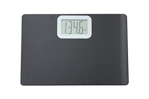 Talking Digital Scales Talking Bathroom Scale, Visual & Voice Display, Extra Wide Tempered Glass, Large LCD Display, lbs & Kg Measurement, Black