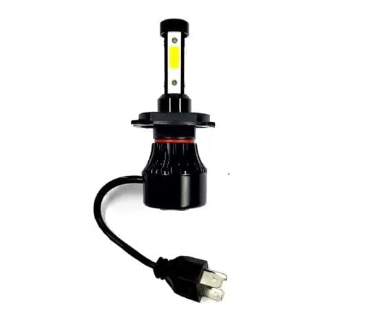 190 3-Side Led H4 Hs1 Bike Headlight Bulb High Low Beam White for Hero Cd 100 Ss