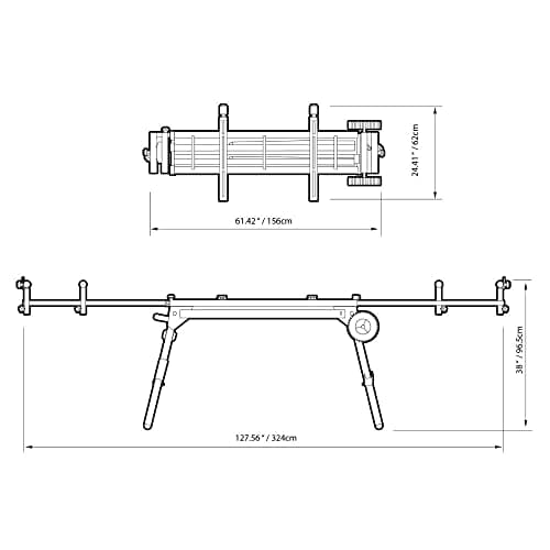 TB-S550 Universal 124" Miter Saw Stand