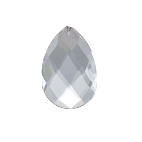 Asfour Almond Drop Shape 30% Lead Crystal 38 mm - 1.5" inch #874-38 Set of 10pc