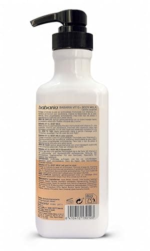 Babaria Vitamin E Body Milk - Moisturizing Body Lotion for Women and Men - Dry Skin Body Cream - Boosts Collagen Production, Skin Elasticity - 16.9 oz