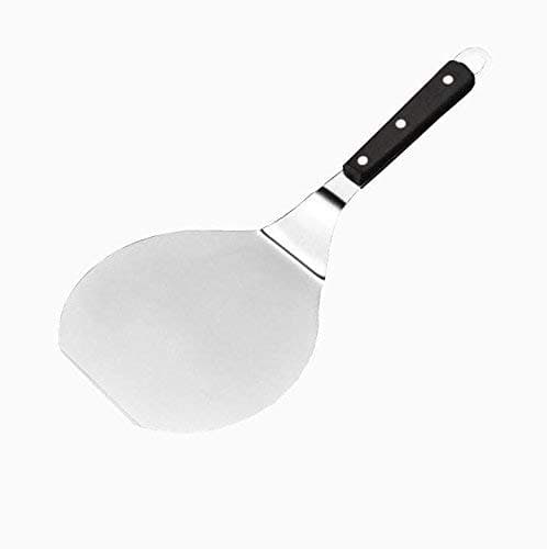 MBB Stainless Steel Pizza Peel Cake Lifter Cookie Spatula Wood Handle for 6" Pizza