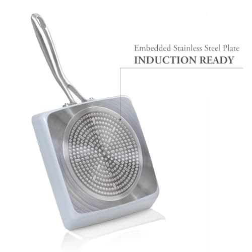 TECHEF - CeraTerra Ceramic Nonstick Egg Frying Pan (PTFE, PFAS and PFOA Free), Induction Compatible, Made in Korea