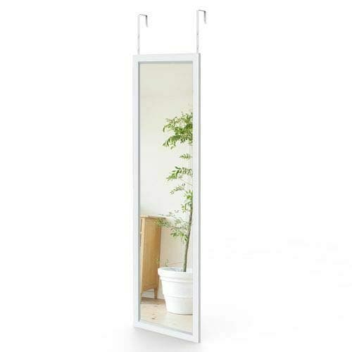 Trendi 48" Long Wall Mirror Over Door Full Length Bedroom Bathroom Hanging Dress Mirror
