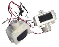 Pair of 6vdc Motors with Foam Rollers From Die-cast Car Launcher