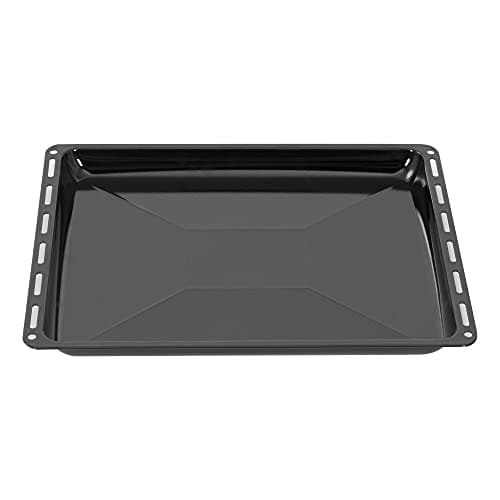 ICQN Oven tray for Bosch Siemens 432256 Neff Z11CB10E0 Goranje 274662 Bauknecht 480121103007 | Oven tray | Enamelled sheet | Scratch resistant | 455 x 375 x 30mm