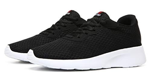 MAlITRIP Sneakers for Men Best Lightweight Athletic Jogging Running Tennis Walking Shoes Mens Black White Size 13