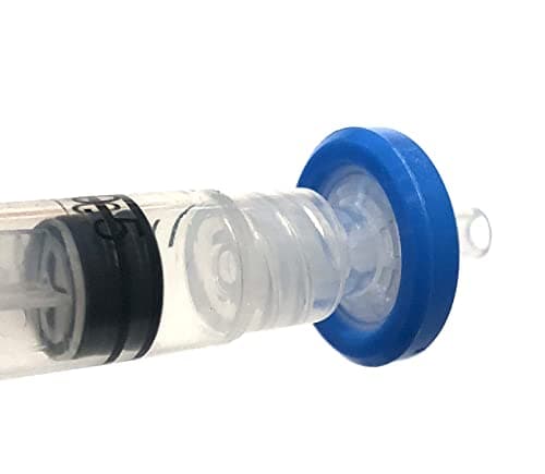 ADVANGENE Syringe Filter Sterile, PVDF 0.1μm 13mm Blue (75/PK)