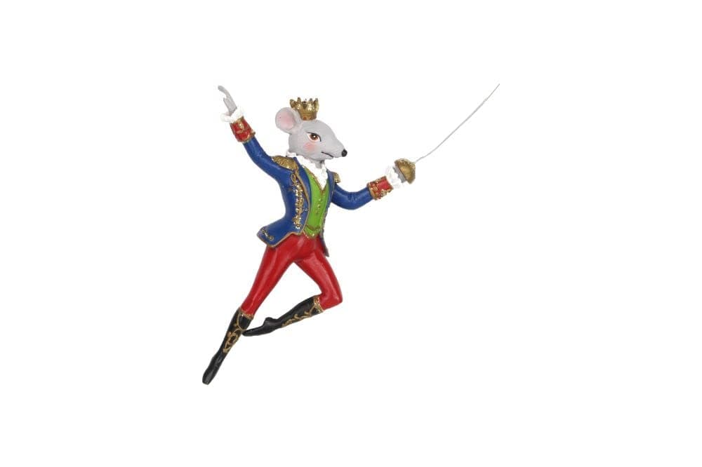 Gisela Graham King Rat Nutcracker Decoration