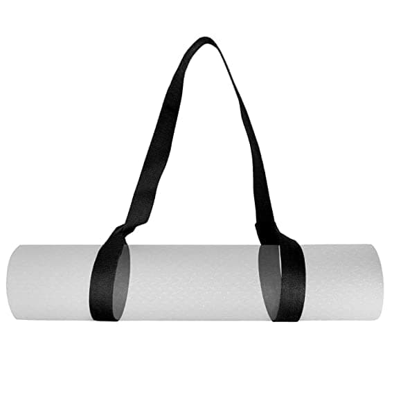 Yoga Mat Strap Black Color 1.2inch Nylon Strap : Note Only Strap Not Yoga Mat include