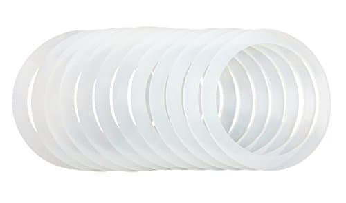 12 Silicone Gasket Sealing Rings For Mason Jar/Ball Plastic Storage Cap, Reusable Food-Grade Airtight Rubber Seal For Caning Jar Plastic Lids (12 REGULAR MOUTH)