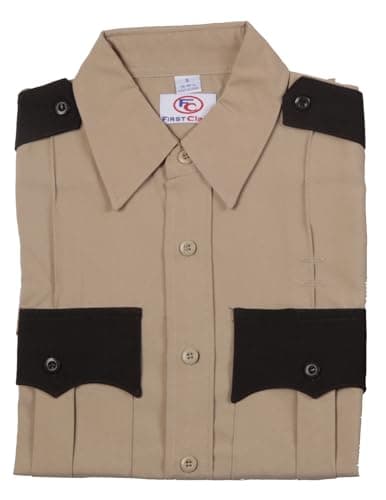First Class 100% Polyester Two Tone Men's Uniform Shirt