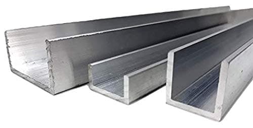 Innovo Aluminium U Channel. 375mm Length. 9.52mm x 9.52mm (3/8" x 3/8"). 1.6mm (1/16") Thickness. 6082 T5