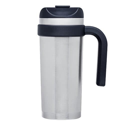 18/8 Stainless Thermal Travel Coffee Mug - Vacuum Insulated Double Wall - 16oz. Capacity - Stainless