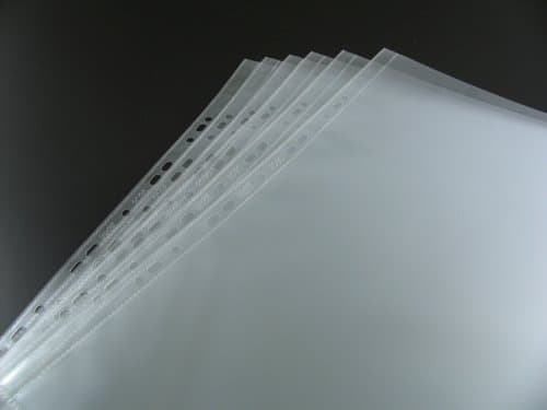 Tiger 5 x Portrait A1 Glass Clear Plastic Wallets Strong Art Poly Punched Pocket Sleeves