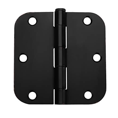 Alzassbg AL9201ORB Oil Rubbed Bronze, 3.5 Inch x 3.5 Inch with 5/8 Inch Radius Corner Cabinet Hardware Door Hinges 18 Pack