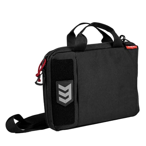 3VGEAR Privy Personal Essentials EDC Case - Lockable Zippers, MOLLE Webbing, Tablet Sleeve, Admin Panel, Handles - Wear as Everyday Crossbody Messenger Bag or Compact Shoulder Bag for Men, Women