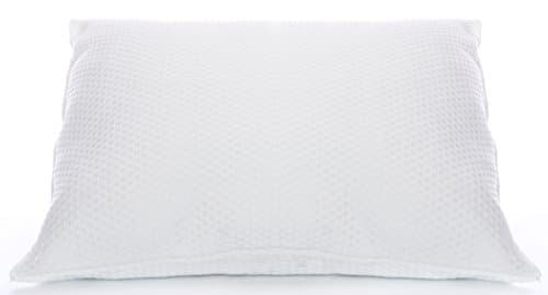 Soft Queen Bed Pillow with Basket Weave Knit Shell and Hypoallergenic, USA Made Premium Down Alternative Poly Fill – Super Comfortable Queen Size Pillows for All Sleep Positions
