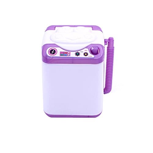 Shuohu Washing Machine Toy,Cute Silicone Doll Mini Washer Doll House Furniture Accessory Random Color