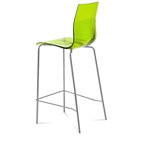 Domitalia Gel-Sga Stool in Transparent Orange